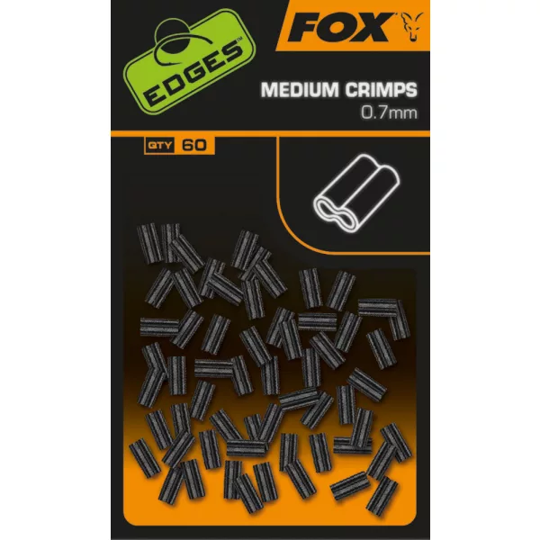 Fox Edges Tub de sertizare mediu 0,7mm 60 buc