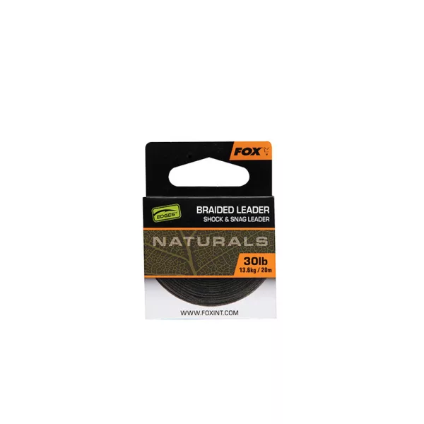 Fox Edges Naturals Fir textil împletit pentru forfac 22,7kg 20m