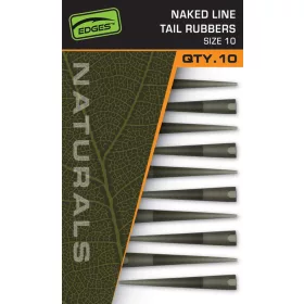   Fox Edges Naturals 10 Naked Line Tail Rubbers Manșon din cauciuc