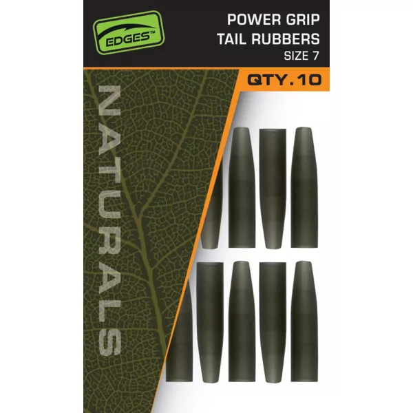Fox Edges Naturals Power Grip tail rubbers 7 Manșon din cauciuc