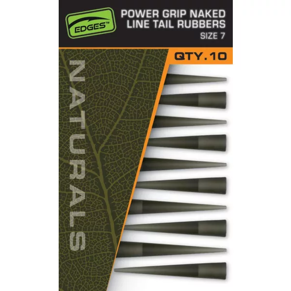 Fox Edges Naturals Power Grip Naked Line Tail Rubbers 7 Manșon de cauciuc
