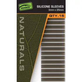 Fox Edges Naturals 3x25mm Tub de silicon 15 buc