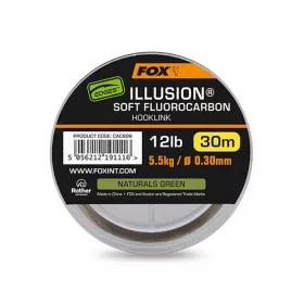   Fox Illusion Soft Naturals Green Fir monofilament Fluorocarbon 0,30mm 30m