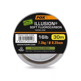   Fox Illusion Soft Naturals Green Fir monofilament Fluorocarbon 0,35mm 30m