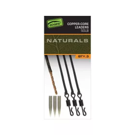  Fox Edges Naturals Copper-Core Leaders X 3 Leader Pre-legat 3 buc