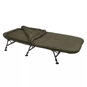   Fox Flatliner X System Pat de pescuit cu 6 picioare cu Set Sac de Dormit