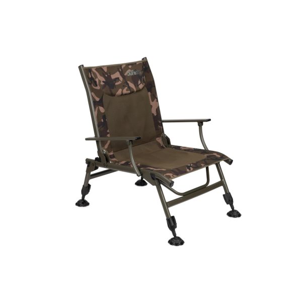 Fox Duralite Recliner Arm Chair Scaun de pescuit cu cotiere 32-40x52x46cm