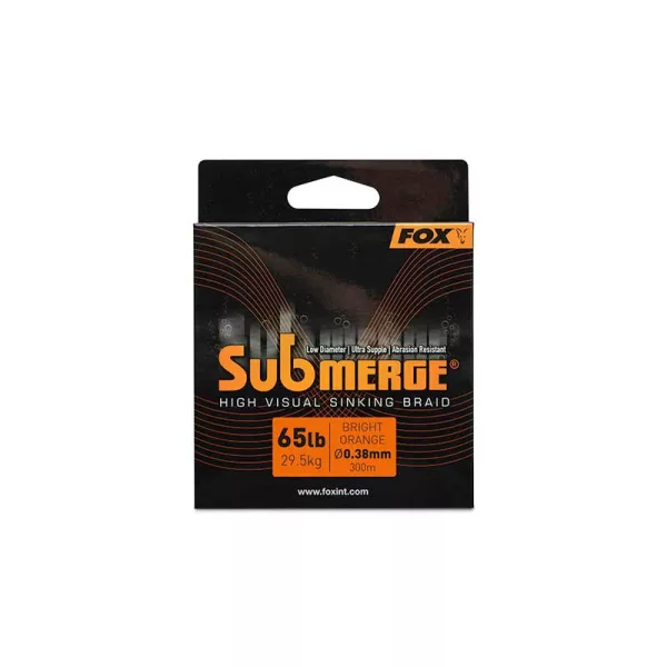 Fox Submerge Fir Principal Împletit Portocaliu Scufundător 0,38mm 300m