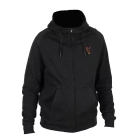  Fox Collection LW Hoody Negru Portocaliu Hanorac cu glugă 3XL