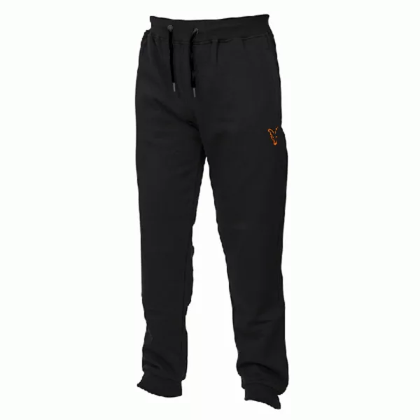 Fox Colecția Sherpa Joggers Negru-Portocaliu Pantaloni de trening L