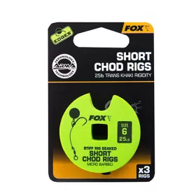   Forfac <b>Fox</b> 25lb, mărimea 6, Chod Rig Scurt cu Barbetă