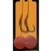 Fox Edges Wide Gape 6 - 20lb Camotex Semi Stiff x 2 Cârlig pre-legat