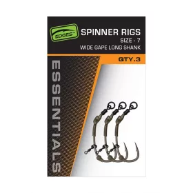   Fox Edges Spinner Rigs 4 Cârlige cu Barbetă și Vârtelj, 3 buc