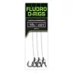 Fox Carp Ready Rigs Fluoro D Rig 6 cu Ochet și Barbetă, Montură Pre-legată 3 buc