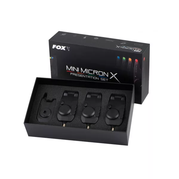 Fox Mini Micron X 3 Rod Set Set de avertizori electronici de mușcătură