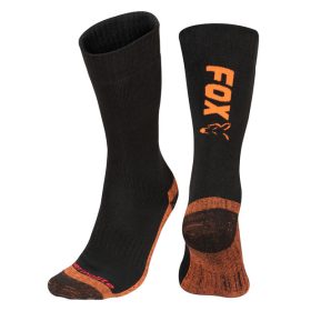   Fox Collection Thermolite Long Socks Black-Orange Șosete 40-43