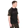Fox Outline Tricou Negru Camuflaj S