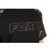 Fox Outline Tricou Negru Camuflaj S