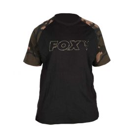 Fox Outline Tricou Negru Camuflaj M
