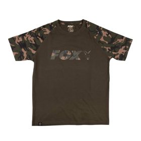 Fox Outline T-Shirt Khaki Camo Tricou S
