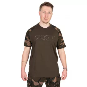 Fox Outline T-Shirt Khaki Camo Tricou S