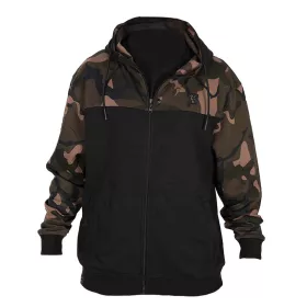   Fox LW Negru-Camo Split Zip Hoody Pulover cu glugă cu fermoar XL