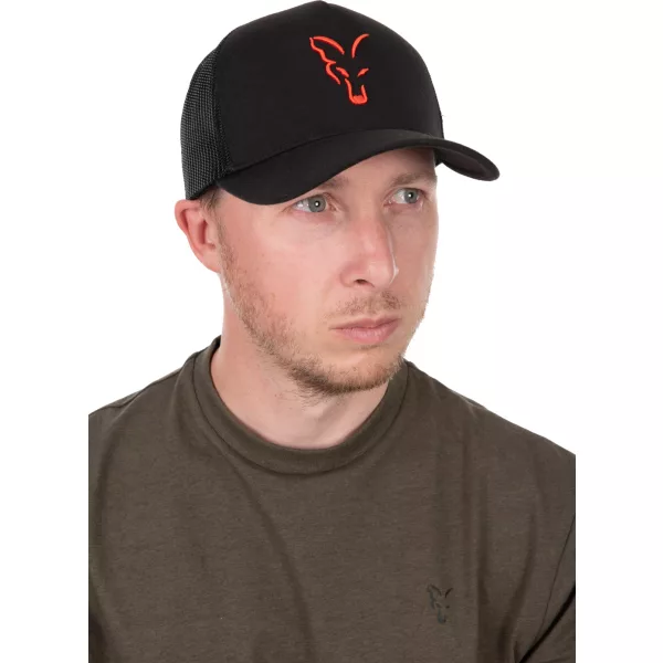 Fox Collection Șapcă Trucker Negru-Portocaliu