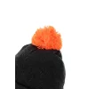 Fox Collection Bobble Hat Căciulă cu ciucure Negru-Portocaliu