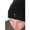 Fox Collection Bobble Hat Căciulă cu ciucure Negru-Portocaliu