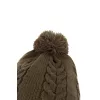 Fox Khaki Knitted Bobble Căciulă cu Pompon