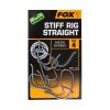Fox EDGES™ Stiff Rig Straight - Size 8 Cârlig
