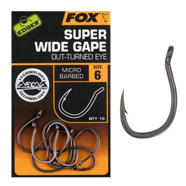 FOX Edges Armapoint Super Wide Gape (Outturned eye) - Size 5 cârlig de crap