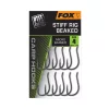 Fox Stiff Rig Beaked 4 Füles, Szakállas Pontyozó Horog 10db