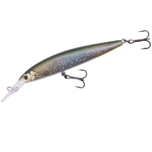 Major Craft Ceana Jerkbait 90SPM Middle 9cm 11gr #002 Green Back Silver Wobbler Flotant