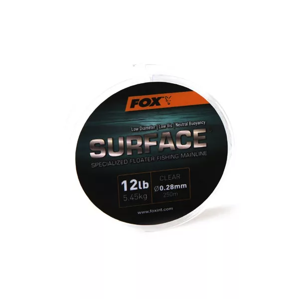 Fox Surface™ Floater Mainline - Clear 12lb/0.28mm Fir monofilament