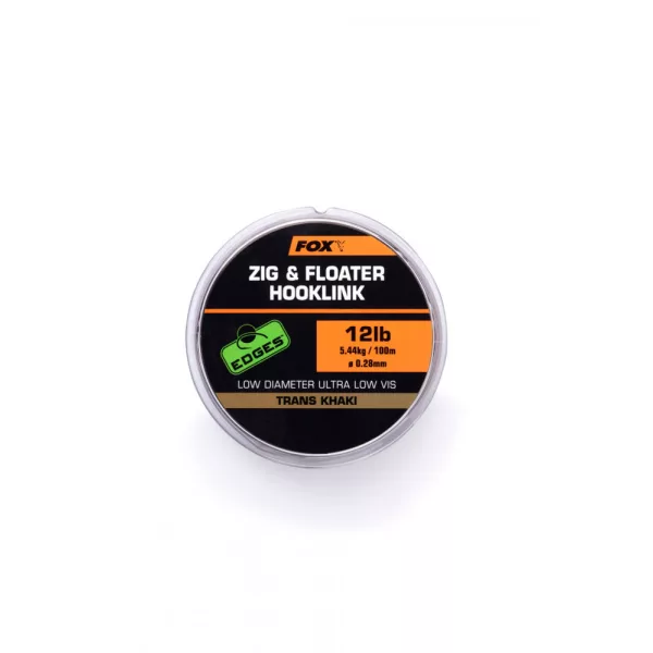 Fox EDGES™ Zig & Floater Hooklink 12lb - 0.28mm x100m Fir monofil