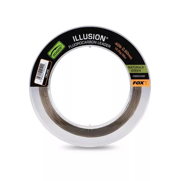 Fox Illusion Leader Natural Green Fir monofilament Fluorocarbon 0,60mm 50m