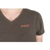 Fox WC V Neck T-Shirt Verde-Mov Tricou de Damă M
