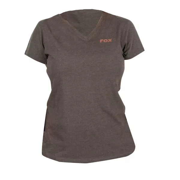 Fox WC V Neck T-Shirt Verde-Mov Tricou de Damă XL