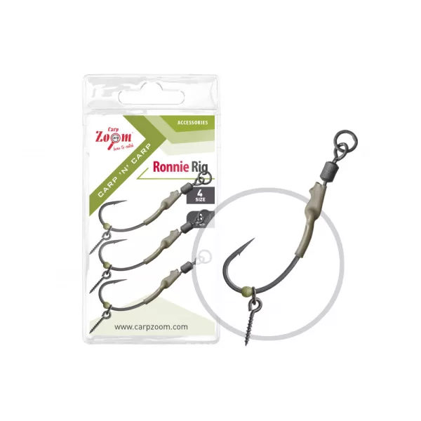 Carp Zoom Montură pentru Boilies Ronnie Rig 6 3buc