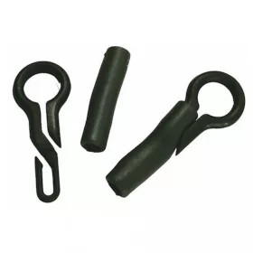 Carp Zoom CZ Conector rapid + tub de blocare, verde, 5 buc