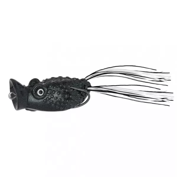 Predator Z PZ Popper Frog imitație de broască, 6 cm, 16 g, negru