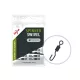 Carp Zoom Spinner Swivel Matt Fekete #7 Gyorskapocs 10db