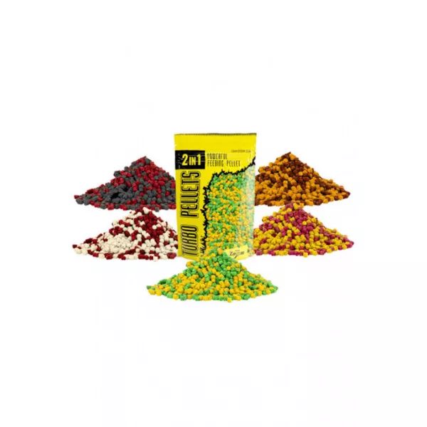 Carp Zoom CZ 2în1 Turbo pellet cu dizolvare rapidă, 3 mm, căpșună, pește, 500 g
