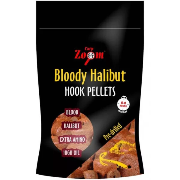 Carp Zoom CZ Pelete de cârlig halibut sângeroase, perforate, 8 mm, halibut, 150 g