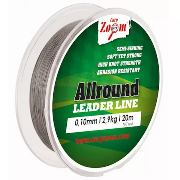 Carp Zoom CZ Allround fir textil pre-ligament, o 0,22 mm, 20 m, 11,2 kg, gri