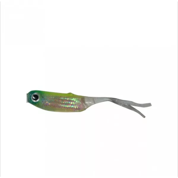 Predator Z PZ Offspring Tail Killer gumihali cu aromă de pește, 5 cm, verde, 5 buc