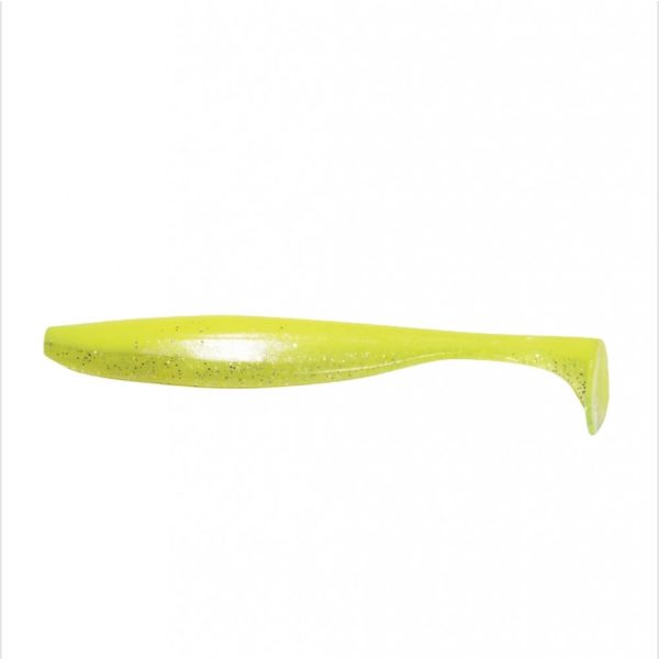 Predator Z PZ Shad Killer pește de cauciuc cu aromă de pește, 12 cm, galben fluo, 5 buc