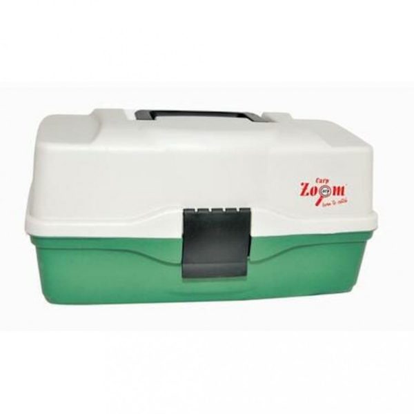 Carp Zoom CZ Cutie de pescuit standard cu tavă, 2 tăvi, 34x15,5x16 cm