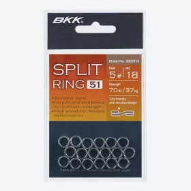 BKK SPLIT RING-51 2# 18 buc/pachet Inel despărțitor